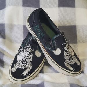 Dropkick Murphys x Vans Slip‑On   band collab Merch skeleton bagpiper graphic